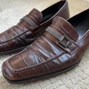 Giorgio Armani | Shoes | Armani Alligator Mens Brown Leather 